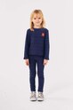 Bobo Choses longsleeve dziecięcy Funny face brązowy 224AC026