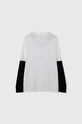 CHLAPEC Dětské tričko s dlouhým rukávem adidas JAM 2IN1 LS IV7048 bílá