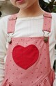 Konges Sløjd longsleeve din bumbac pentru copii MINNIE BLOUSE GOTS KS101605