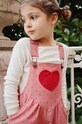 Konges Sløjd longsleeve din bumbac pentru copii MINNIE BLOUSE GOTS KS101605