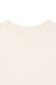 Konges Sløjd longsleeve din bumbac pentru copii MINNIE BLOUSE GOTS alb KS101605