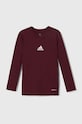 adidas Performance longsleeve dziecięcy TEAM BASE TEE Y pozostałe bordowy GN7510