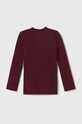 Дитячий лонгслів adidas Performance TEAM BASE TEE Y GN7510 бордо AW24
