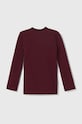 adidas Performance longsleeve dziecięcy TEAM BASE TEE Y GN7510 bordowy AW24