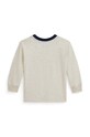 Бавовняний лонгслів для немовлят Polo Ralph Lauren 320952877002 бежевий AW24