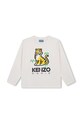 Kenzo Kids longsleeve bawełniany dziecięcy nadruk beżowy K60740.86.108