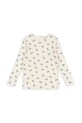 Konges Sløjd longsleeve bawełniany dziecięcy MINNIE BLOUSE GOTS bawełna biały KS102050