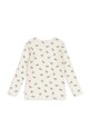 Konges Sløjd longsleeve bawełniany dziecięcy MINNIE BLOUSE GOTS KS102050 biały AW24