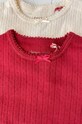 Дитячий бавовняний лонгслів Konges Sløjd MINNIE BLOUSE GOTS KS102050 червоний