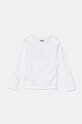 Хлопковый детский лонгслив Fila BREY FAK0378 белый AW24