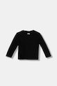 Fila longsleeve bawełniany dziecięcy BREY FAK0378 czarny AW24