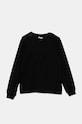 Дитячий бавовняний лонгслів Fila LIPPETAL FAT0563 чорний AW24