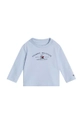 Tommy Hilfiger longsleeve neonato/a tessuto elasticizzato blu KN0KN01918.9BYH