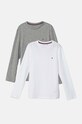 Детска блуза с дълги ръкави Tommy Hilfiger (2 броя) меланж сив UK0UK00077.9BYH
