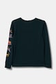 Burton longsleeve din bumbac ANIMAL SHOW 243611 turcoaz AW24