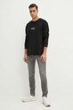 Calvin Klein Jeans hanorac de bumbac J30J325647 negru AW24