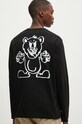 Iceberg longsleeve din bumbac negru F02F.6306