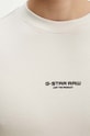 Bavlněné tričko s dlouhým rukávem G-Star D24706.D617 béžová