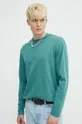 πράσινο Βαμβακερή μπλούζα με μακριά μανίκια Hugo Blue