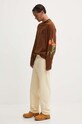 Odzież HUGO longsleeve bawełniany 50517427 brązowy