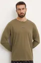 HUGO longsleeve lounge z elastanem zielony 50522302