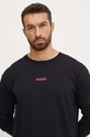 Tričko s dlhým rukávom HUGO 50522302 čierna AW24