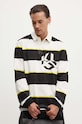 Karl Lagerfeld Jeans longsleeve bawełniany multicolor 245D1605