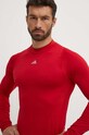 Лонгслив для тренировок adidas Performance Techfit COLD.RDY красный HP0572