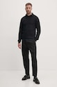 United Colors of Benetton longsleeve bawełniany 3G9WU3020 czarny AW24