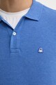 Хлопковый лонгслив United Colors of Benetton 3088U3025 фиолетовой