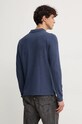 United Colors of Benetton longsleeve din bumbac fixat albastru 3088U3025
