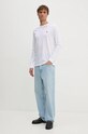 PS Paul Smith longsleeve din bumbac M2R.828R.KZEBRA alb AW24