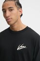 Pamučna majica dugih rukava Vans crna VN000K6Z1KP1