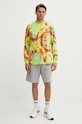 adidas Originals longsleeve bawełniany IZ0093 zielony AW24