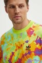 adidas Originals longsleeve din bumbac verde IZ0093