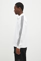 adidas Originals longsleeve din bumbac Adicolor IZ2459 alb AW25