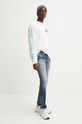 Diesel longsleeve din bumbac T-BOXT-LS-Q15 A15019.0AKAK bej AW24