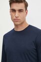 Sisley longsleeve din bumbac bleumarin 3WF0S1013