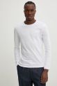 Superdry top a maniche lunghe in cotone bianco M6010857A.01C