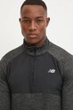 New Balance bluza do biegania Athletics Heat Grid czarny MT43204BK