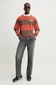 Bavlnené tričko s dlhým rukávom Karl Kani 60230004 oranžová AW24