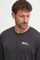 Jack Wolfskin longsleeve sport Vonnan negru A60291