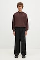 adidas Originals longsleeve din bumbac Longsleeve Mock Neck IW3258 burgundia
