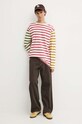 Desigual longsleeve din bumbac CAROLINAN 24WMTK37 bej AW24