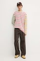 Desigual longsleeve din bumbac CAROLINAN 24WMTK37 bej AW24