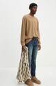 Levi's longsleeve din bumbac A9247 bej AW24