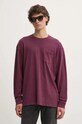 Levi's longsleeve din bumbac burgundia A9247