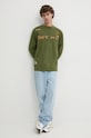 Desigual top a maniche lunghe in cotone LIAM 24WMTK23 verde AW24