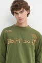 Desigual top a maniche lunghe in cotone LIAM verde 24WMTK23