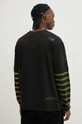 Îmbrăcăminte Desigual longsleeve din bumbac PAUL 24WMTK22 negru